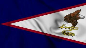 américain samoa agitant drapeau réaliste animation vidéo video