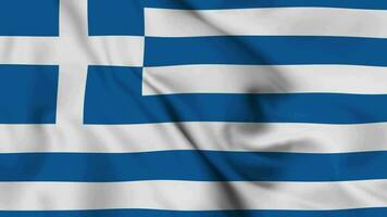 grekland vinka flagga realistisk animering video