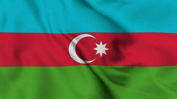 Azerbaijão acenando bandeira realista animação vídeo video