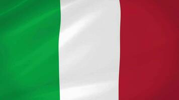 Italia ondulación bandera realista animación vídeo video
