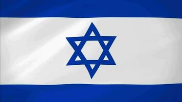 Israel winken Flagge realistisch Animation Video