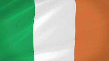 Irland winken Flagge realistisch Animation Video