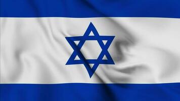 Israel vinka flagga realistisk animering video