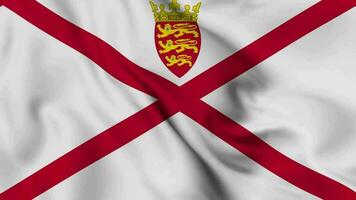 Jersey agitant drapeau réaliste animation vidéo video