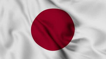 Japan Waving Flag Realistic Animation Video