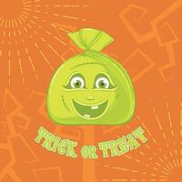 Halloween monster candies Trick or treat Vector