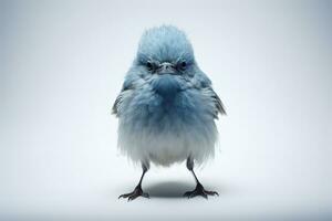 azul pájaro ai generativo foto