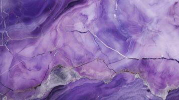 Purple marbled stone texture wallpaper with elegant copy space photo
