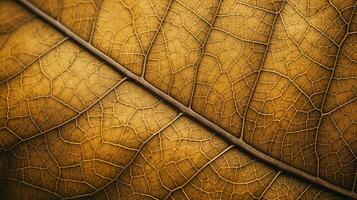 Close up of intricate leaf texture, natures artistry in detail photo