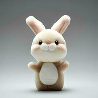 AI Generated Isolated Bunny Doll photo