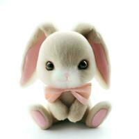 AI Generated Isolated Bunny Doll photo