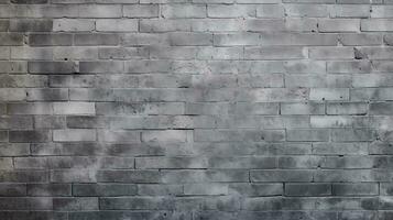 Gray brick wall background with ample copy space for versatile design ideas photo