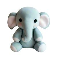 AI Generated Isolated Elephant Doll photo