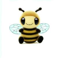 AI Generated Isolated Bee Doll photo
