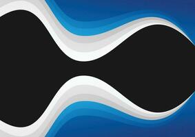 abstract wave blue background modern style design vector