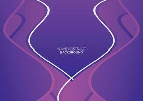 abstract wave purple background presentation vector