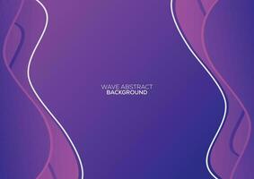 abstract wave purple background presentation vector
