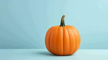 A Halloween Pumpkin in Pastel Tones Ideal for Adding a Subtle Festive Touch to Your Design Projects photo