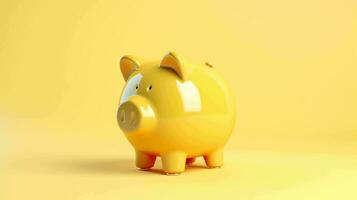 Adorable Piggy Bank. A symbol of savings and financial aspirations photo