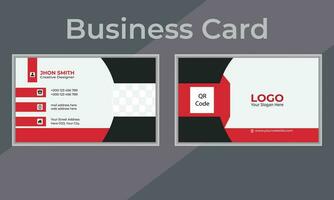 Double-sided creative business card template. Portrait and landscape orientation. Horizontal and vertical layout. vector