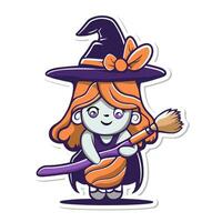 Cute Witch woman vector