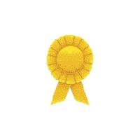 Award or Certificate ribbon Logo Icon vector