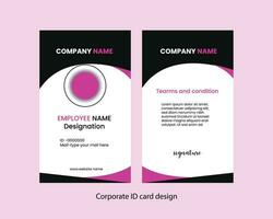 Identity card design vector