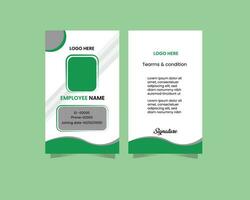 Identity card design vector