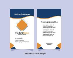 Identity card design vector