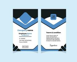 Identity card design vector