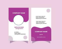 Identity card design vector