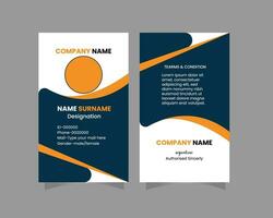 Identity card design vector