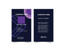 Identity card design vector