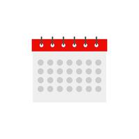 Calendar icon vector design illustration isolated on white background