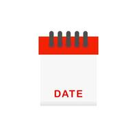 Calendar icon vector design illustration isolated on white background
