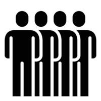 people icon , group, business, man, leader vector