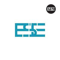 Letter ESE Monogram Logo Design vector