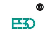 Letter ESO Monogram Logo Design vector