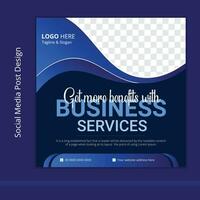 Professional and simple social media post design vector layout
