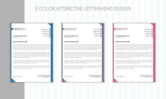 Abstract letterhead design vector template