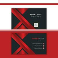 Abstract Business Card Design Vector Template