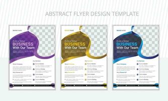 Elegant and modern Flyer design layout vector