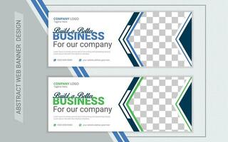 Corporate web banner Design Layout vector