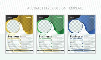 Elegant and simple Flyer layout vector