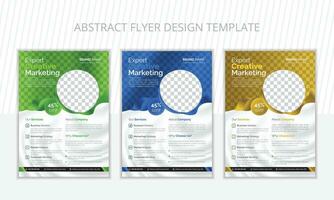 Simple and stylish Flyer design template vector