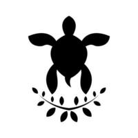 turtle icon logo design vector template
