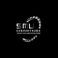 SMU letter logo vector design, SMU simple and modern logo. SMU luxurious alphabet design
