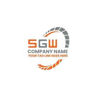 sgw letra logo vector diseño, sgw sencillo y moderno logo. sgw lujoso alfabeto diseño