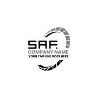 SAF letter logo vector design, SAF simple and modern logo. SAF luxurious alphabet design