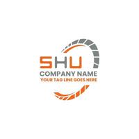 Shu letra logo vector diseño, Shu sencillo y moderno logo. Shu lujoso alfabeto diseño